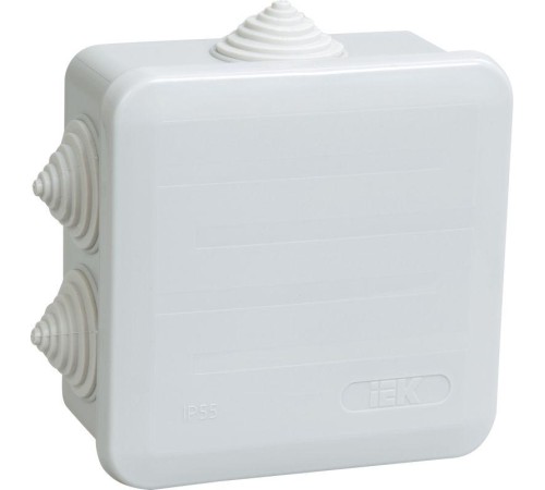 Коробка распаячная ОП 100х100х50 IP44 КМ41255 IEK UKOZ11-100-100-050-K41-44 Коробка распаячная ОП 100х100х50 IP44 КМ41255 IEK UKOZ11-100-100-050-K41-44