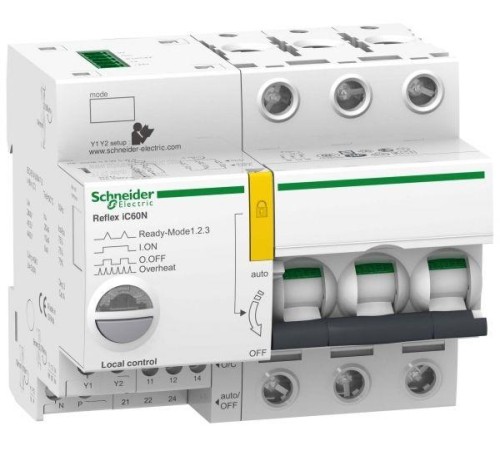 Выключатель автоматический модульный 3п C 25А Acti9 iC60N REFLEX Ti24 SchE A9C62325 Выключатель автоматический модульный 3п C 25А Acti9 iC60N REFLEX Ti24 SchE A9C62325