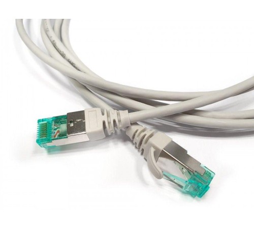 Патч-корд S/FTP PC-LPT-SFTP-RJ45-RJ45-C6A-2M-LSZH-GY экранированный кат. 6a (100% Fluke Component Tested) 30AWG LSZH 2м сер. Hyperline 445646 Патч-корд S/FTP PC-LPT-SFTP-RJ45-RJ45-C6A-2M-LSZH-GY экранированный кат. 6a (100% Fluke Component Tested) 30AWG LSZH 2м сер. Hyperline 445646