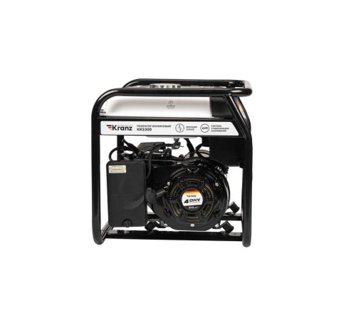 Генератор бензиновый KR3300 3.3кВт 230В 15л ручной стартер KRANZ KR-16-1133 Генератор бензиновый KR3300 3.3кВт 230В 15л ручной стартер KRANZ KR-16-1133